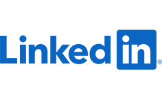 blue LinkedIn logo